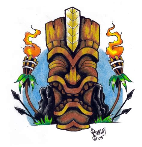 Ku The Tiki War God By Inkeduptrash On Deviantart Tiki Art Tiki