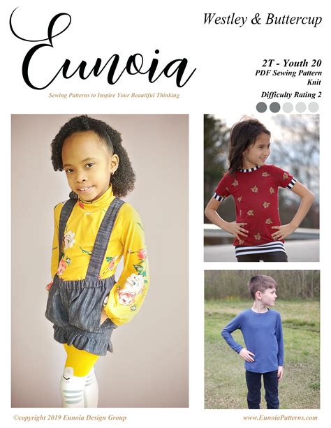 Westley Buttercup Youth Eunoia Design Group PDF Sewing Patterns