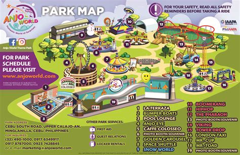 Park Map Anjo World Theme Park