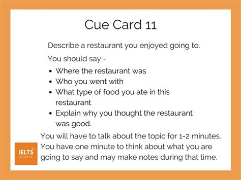 Cue Cards Examples Imagesee