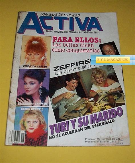 Yuri Revista Activa 1985 Veronica Castro Elizabeth Aguilar 320 00