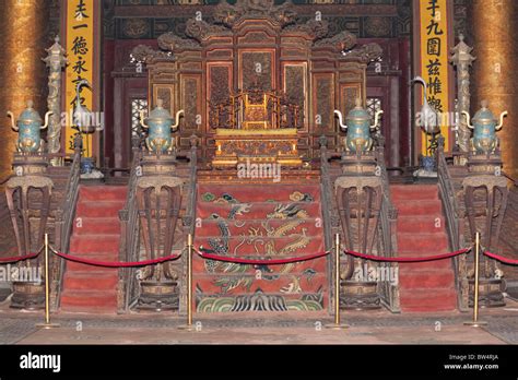 Emperors Or Imperial Throne Hall Of Supreme Harmony The Forbidden
