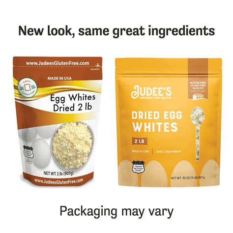 Judees Dried Egg White Protein Powder 2lb Pasteurized Usda