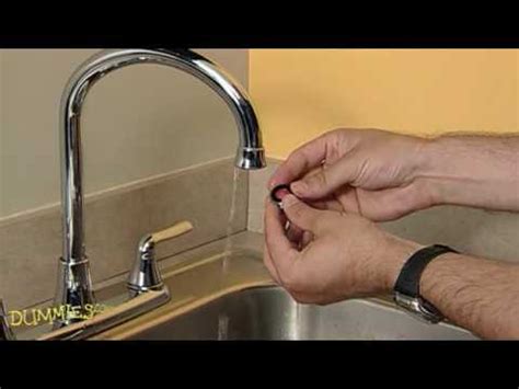 I'm sorry you're having trouble with your kitchen faucet. How to Unclog a Faucet Aerator For Dummies - YouTube