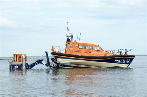 Exmouth Rnli Shannon Class Lifeboat R And J Welburn Pilot Boats Water Rescue Boat