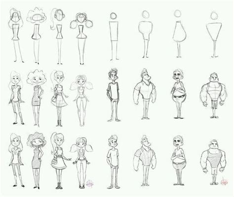 Как рисовать мультяшных персонажей ВКонтакте Referencias De Diseño