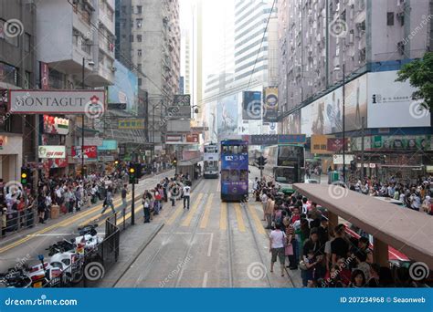 The Street View At Causeway Bay Hong Kong 12 Nov 2006 Editorial Stock