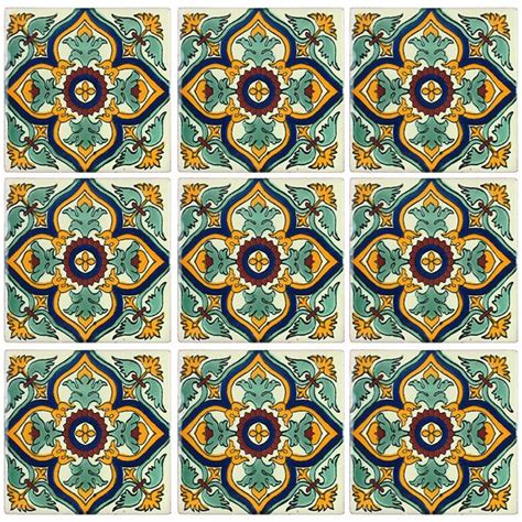 Mexican Talavera Tile 4x4 Pp2184 15 Hand Painted Tiles Hand