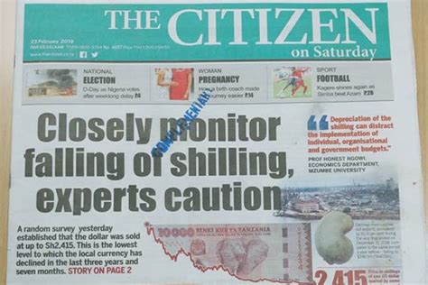 About the citizen english online newspaper : Tanzania suspends Citizen newspaper over story on country ...