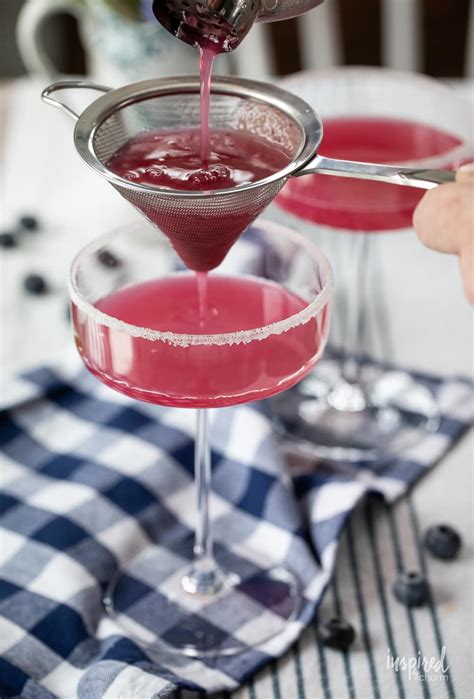 Blueberry Lemon Drop Martini Refreshing Cocktail Recipe