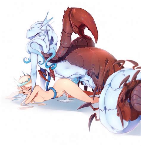 Rule 34 1monster 2girls Ass Blonde Hair Blue Skin Breasts Claws Crown