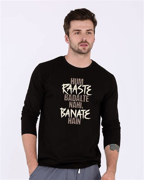 Buy Raaste Full Sleeve T Shirt Online At Bewakoof