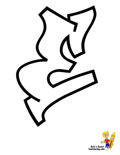 Cool Graffiti Abc Coloring Pages Abc Free Alphabet Coloring Letters