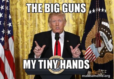 The Big Guns My Tiny Hands Meme Generator