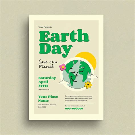 Premium Psd Earth Day Event Flyer