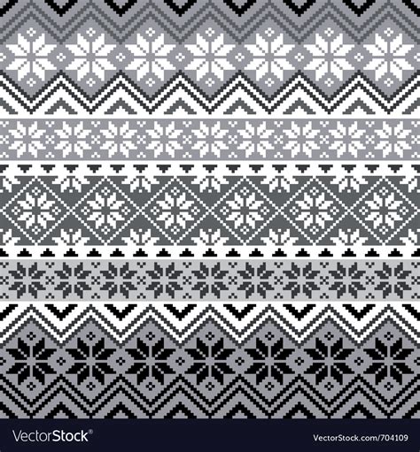 Nordic Snowflake Pattern Royalty Free Vector Image