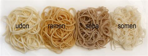 Udon Ramen Soba Somen The 4 Basic Japanese Noodles Udo Flickr