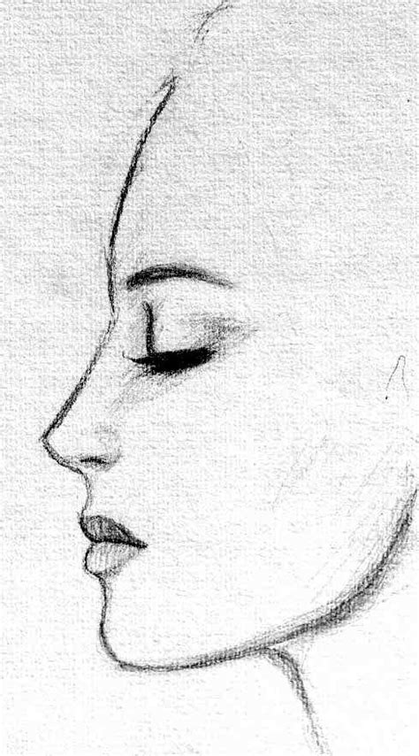 Profile Female Side View Reference Sketches Art