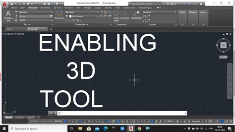 How To Enable 3d Tab In Autocad 3d Tool Enabling Enabling3dtab