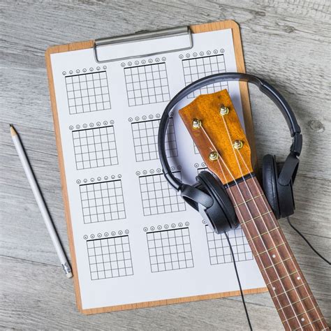 Blank 7 String Guitar Chord Chart Diagram Printable Pdf A4 Etsy