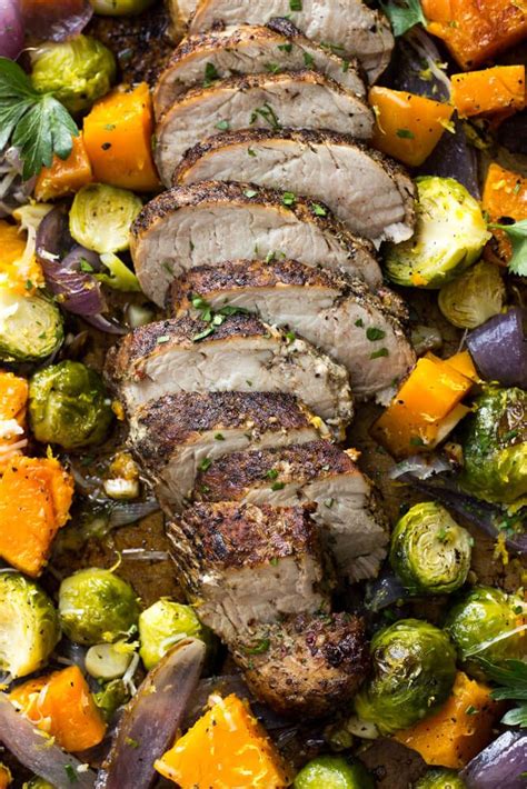 Add salt and pepper to taste. Oven Roasted Pork with Fall Vegetables | Recipe | Healthy ...