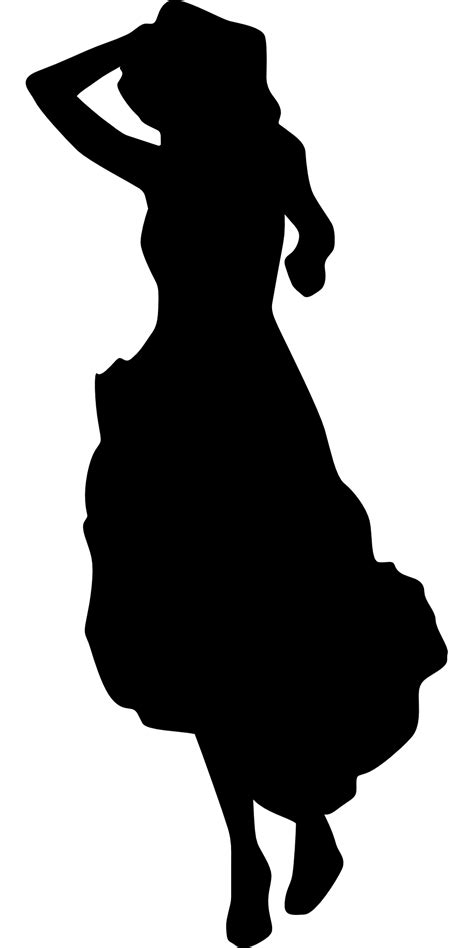 Dress Silhouette Woman Clip Art Fashion Png Download 9601920