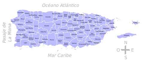 Mapa De Pr Y Sus Pueblos