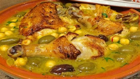 Tajine de poulet aux olives et citron confit un régal Recettes Hot