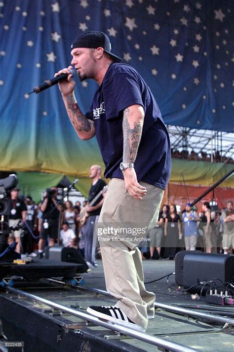 Limp Bizkit Singer Fred Durst Performs On The East Stage At The