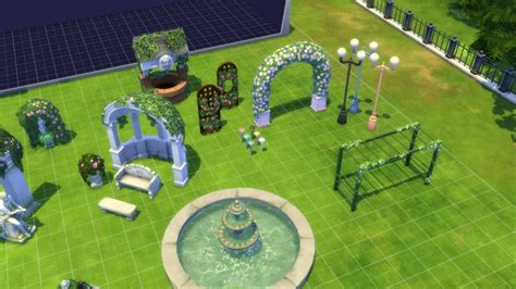 Les Sims 4 Aperçu Des Nouveaux Objets Du Kit Jardin Romantique