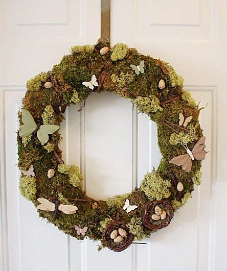 Diy Christmas Natural Moss Wreath 1001 Gardens Moss Wreath Spring