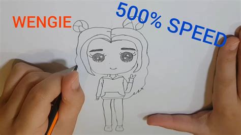 speed drawing how to draw wengie youtube