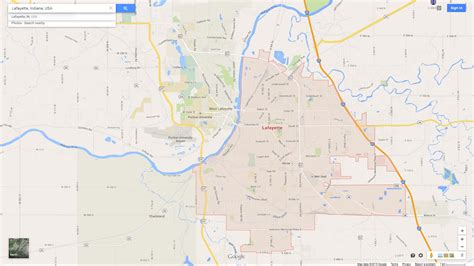 Lafayette Indiana Map And Lafayette Indiana Satellite Image