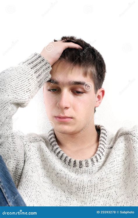 Sad Teenager Stock Photo Image Of Anxiety Closeup Counterpane 25593278