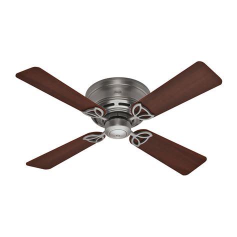 Because building safety requires fan blades to be no closer than 7 feet from the floor, low profile ceiling fans are required if you have a ceiling lower than 8 feet. Shop Hunter 42-in Low Profile III Antique Pewter Ceiling ...