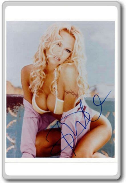 Pamela Anderson Autographed Preprint Signed Photo Fridge Magnet Ebay