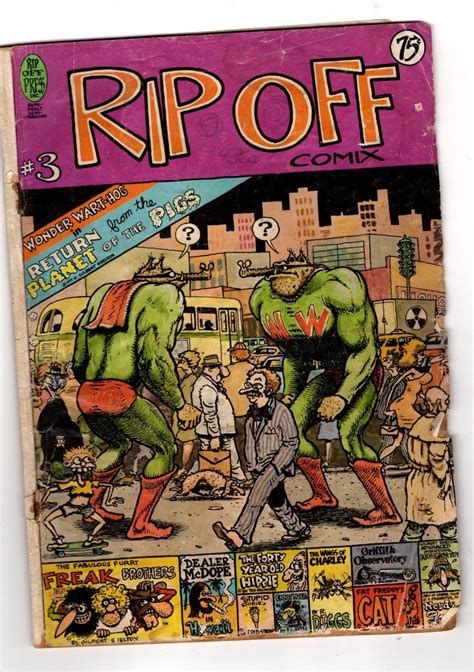 1978 rip off comix 3 underground comic comix book rip off press antique price guide details page