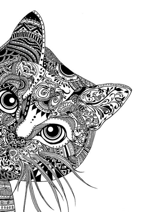 Pin von Ulrike Gemander auf Gatos | Mandala tiere, Ausmalbilder katzen