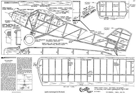 Curtiss Robin Plans Aerofred Download Free Model Airplane Plans