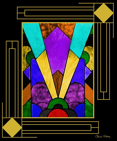 Art Deco Stained Glass Digital Art By Chuck Staley Pixels
