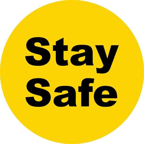 Covid 19 Stay Safe Floor Decal Sticker Safetykore