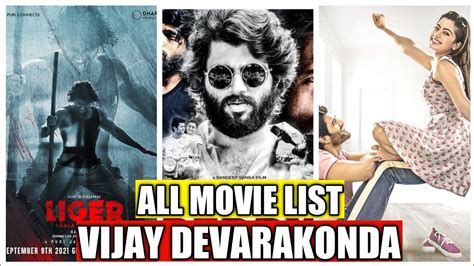Vijay Devarakonda All Movie Detail List Vijaydevarakonda Liger Liger