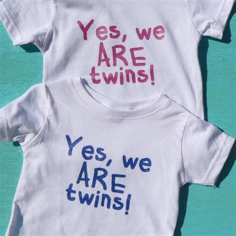 Twins Shirts Set Of 2 For Fraternal Twins We Are Etsy Twin Shirts