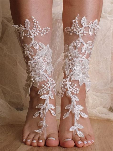 After finally finding a cute crochet design that was reasonably priced and not too gaudy, i ordered eight pairs for myself and my maids. Barefoot Beach Wedding Sandals... ~ Hot Chocolates Blog # ...