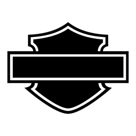 Sticker Autocollant Harley Davidson Logo Silhouette Bar And Shield