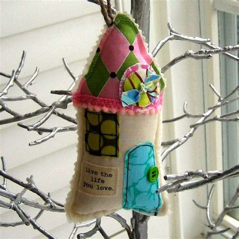 Fabric House Ornament Home Ornament Christmas By