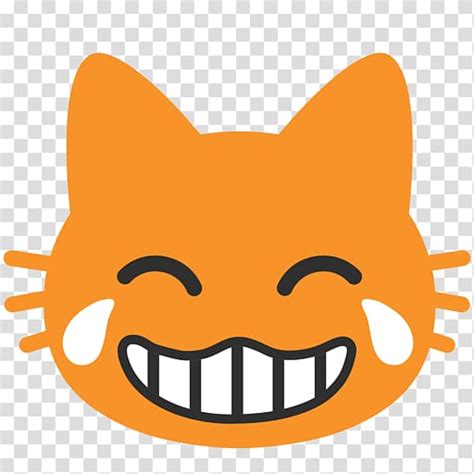 Cat Face With Tears Of Joy Emoji Crying Laughter Cat Transparent