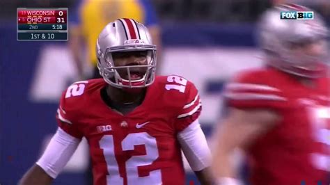 Ohio State Offense Vs Wisconsin 2014 B1g Championship Youtube