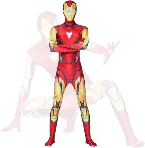 Jongens Heren Iron Man Kostuum Outfit Voor Kinderen Volwassenen