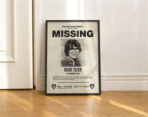 it missing poster pack of 3 richie tozier it movie etsy